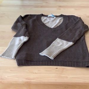 Laurie B Brown Sweater XL | Recently dry cleaned